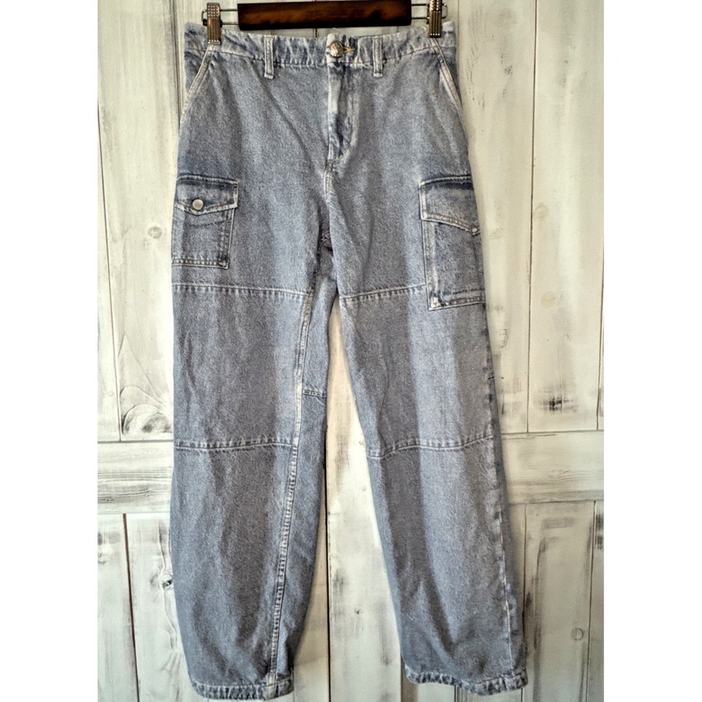 Rag & Bone Miramar Cargo Wide Leg Pants Sweatpant Jeans Real Zipper & Pockets 24